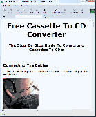 Screenshot of Free Cassette To CD Converter