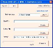 Screenshot of Free XviD AVI 2 MPEG-4 Converter Lite