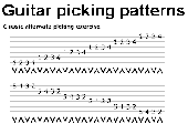 Guitar picking patterns Screenshot