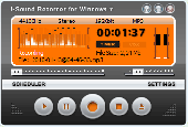 i-Sound Recorder for Windows 7 Screenshot