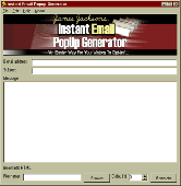 Screenshot of Instant Email Pop Up Generator