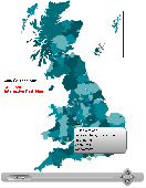 Screenshot of Interactive UK Flash Map