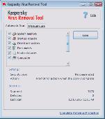 Kaspersky Virus Removal Tool 2009 Screenshot