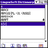 Screenshot of LingvoSoft Dictionary English <-> Albanian f