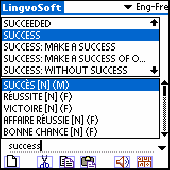Screenshot of LingvoSoft Dictionary English <-> French for