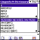 Screenshot of LingvoSoft Dictionary English <-> Polish for