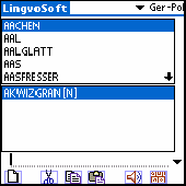 Screenshot of LingvoSoft Dictionary German <-> Polish for