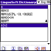 LingvoSoft Talking Dictionary English <-> Al Screenshot