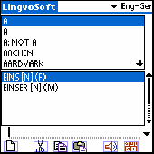 Screenshot of LingvoSoft Talking Dictionary English <-> Ge