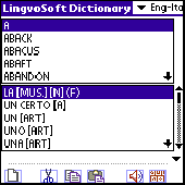 Screenshot of LingvoSoft Talking Dictionary English <-> It