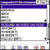 Screenshot of LingvoSoft Talking Dictionary English <-> Po