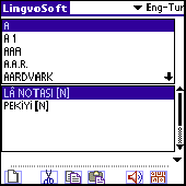Screenshot of LingvoSoft Talking Dictionary English <-> Tu