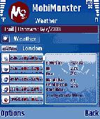 Screenshot of MobiMonster Weather Forecast