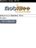 Screenshot of MobiWee for Blackberry