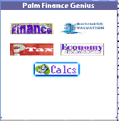 Screenshot of Palm Finance Genius