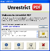 Screenshot of PDF Restrictions Removal
