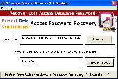 Screenshot of PDS Access Password Recovery Tool