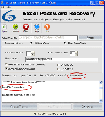 PDS Excel Password Recovery Screenshot