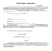 Screenshot of Power of Attorney Form
