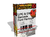 PrecisionID UPC EAN Barcode Fonts Screenshot