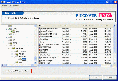 Screenshot of Recover Data for Linux on Linux