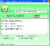 Recover Lost Excel Password Screenshot