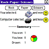 Rock-Paper-Scissors for PALM Screenshot