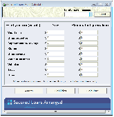Screenshot of Secured Loans Asset Calculator