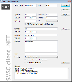 Screenshot of SMSC client .NET