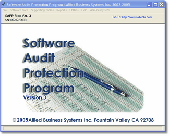 Screenshot of Software Audit Protection Program