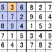 Screenshot of Sudoku rule G