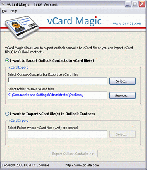 Screenshot of vCard Conversion