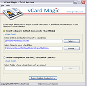 vCard File Converter Screenshot