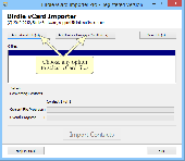 Screenshot of vCard Importer