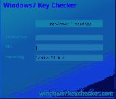 Windows 7 Key checker Screenshot