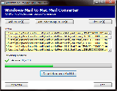 Screenshot of Windows Mail to Mac Mail Converter