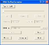 WMA To Wav Converter Screenshot
